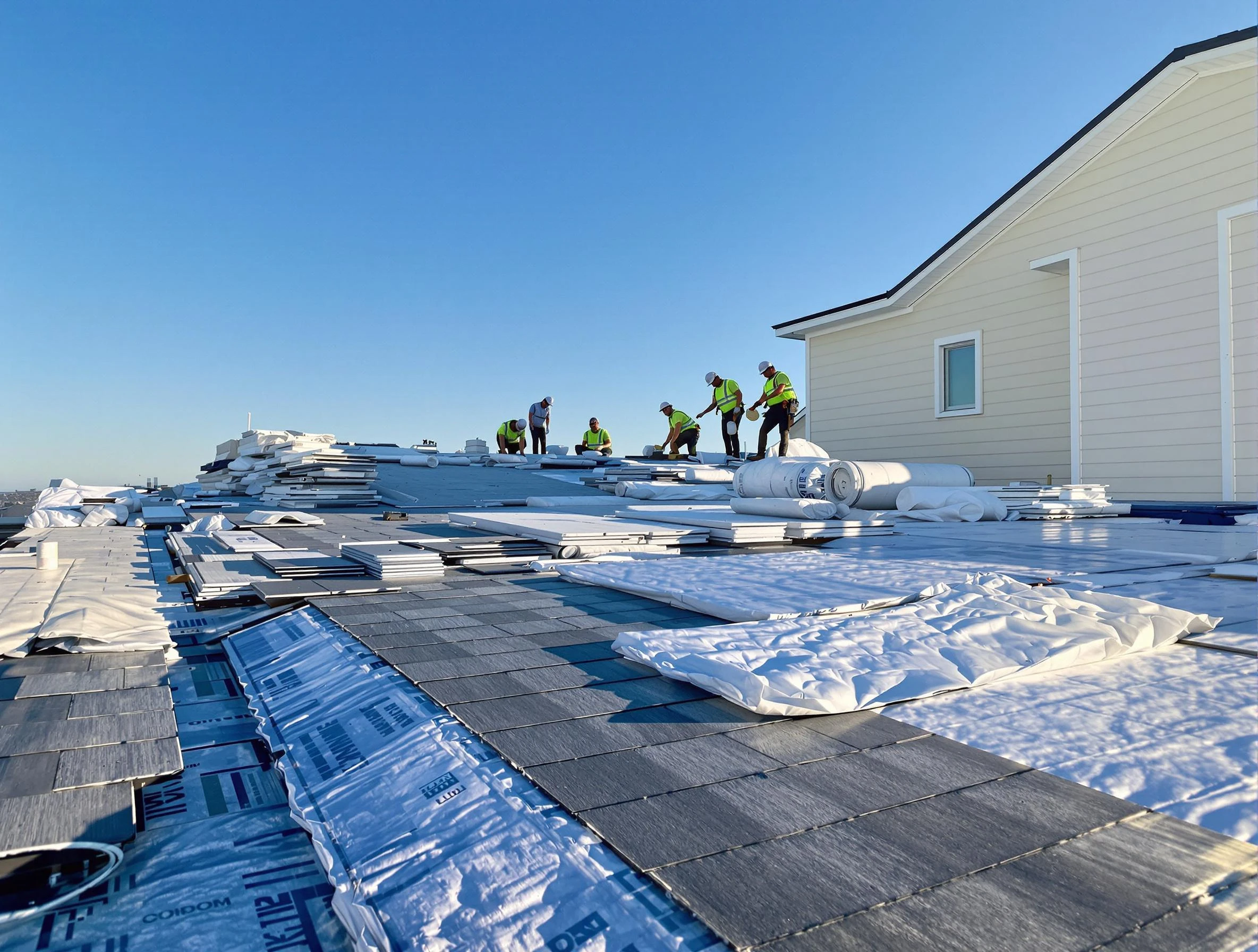 Finished roof installation project by Maple Heights Roofing Company in Maple Heights, OH